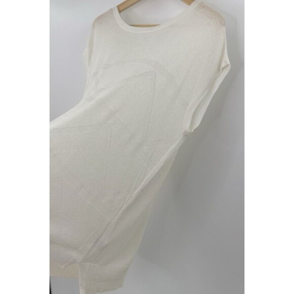 Liz Claiborne Plus Size Ivory Knit Ramie Blend Tunic Sweater Size‎ 1x - Picture 3 of 5